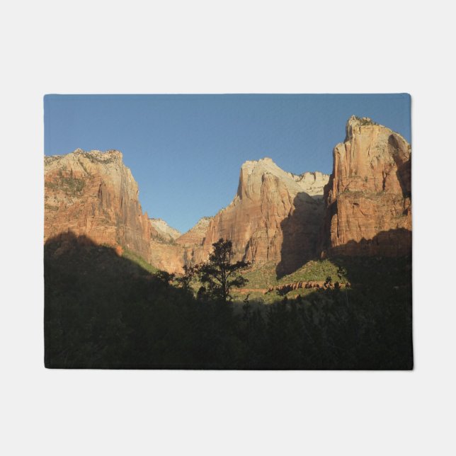 Court of the Patriarchs I at Zion National Park Doormat (Front)