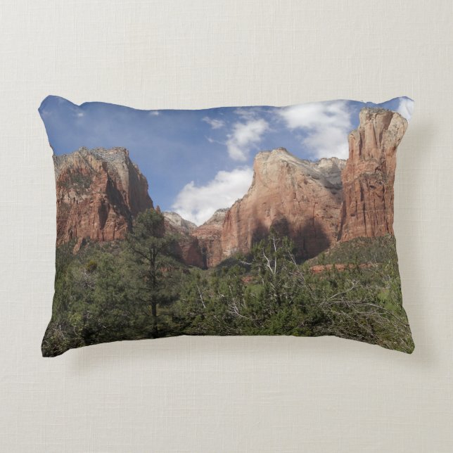 Court of the Patriarchs II at Zion National Park Decorative Cushion (Front)