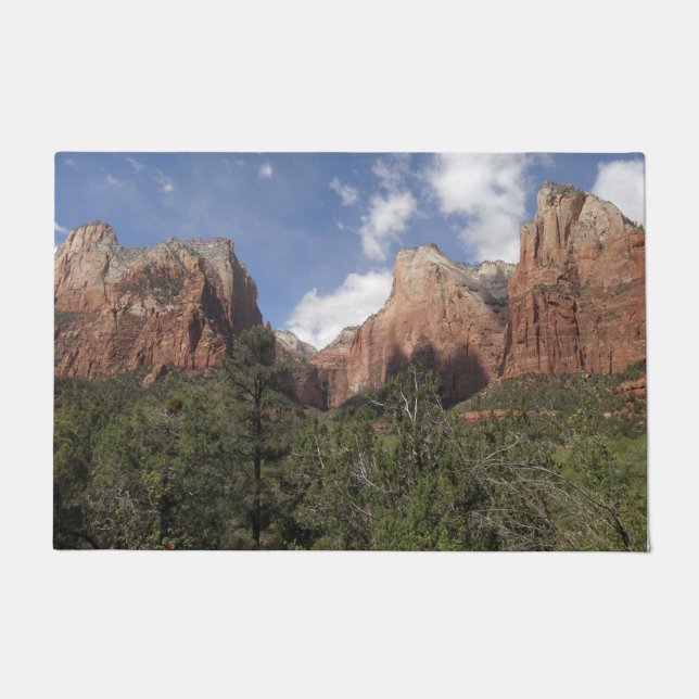 Court of the Patriarchs II at Zion National Park Doormat (Front)