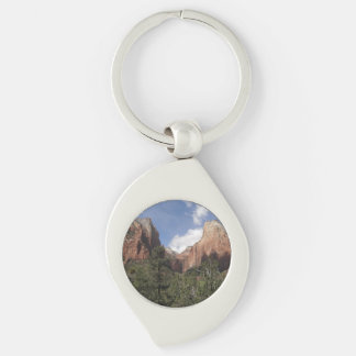 Court of the Patriarchs II at Zion National Park Key Ring