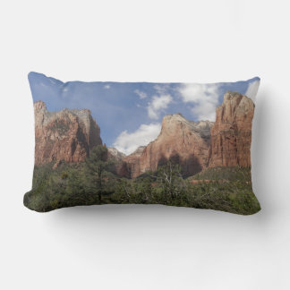 Court of the Patriarchs II at Zion National Park Lumbar Cushion