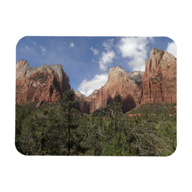 Court of the Patriarchs II at Zion National Park Magnet (Horizontal)