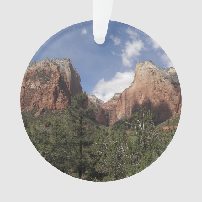 Court of the Patriarchs II at Zion National Park Ornament (Front)