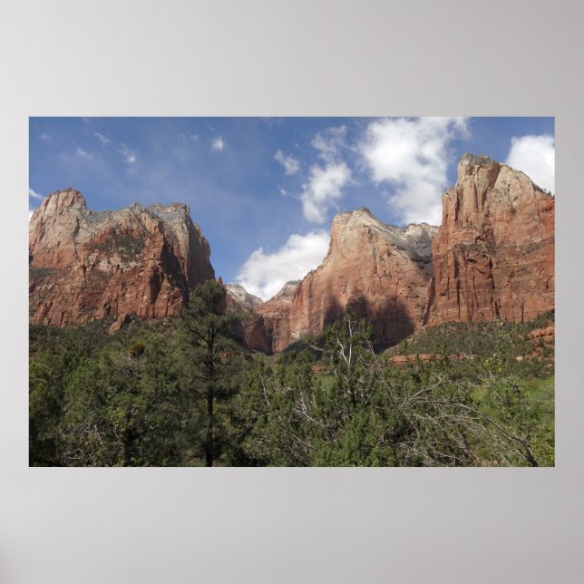 Court of the Patriarchs II at Zion National Park Poster (Front)