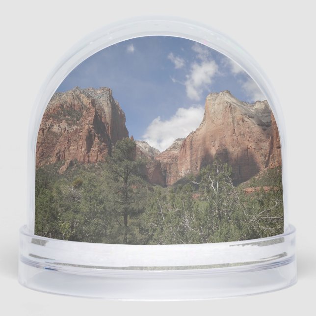 Court of the Patriarchs II at Zion National Park Snowglobe (Front)