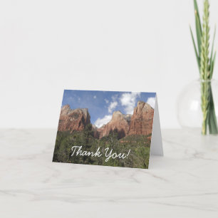 Court of the Patriarchs II at Zion National Park Thank You Card