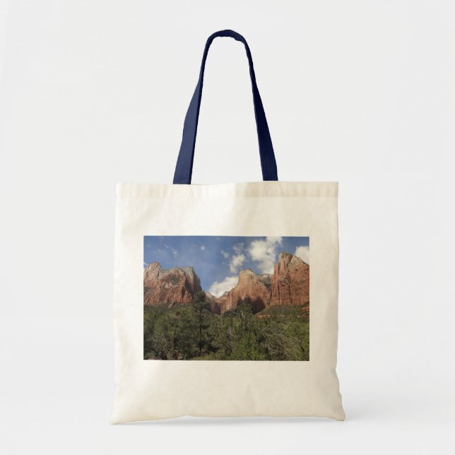 Court of the Patriarchs II at Zion National Park Tote Bag (Front)