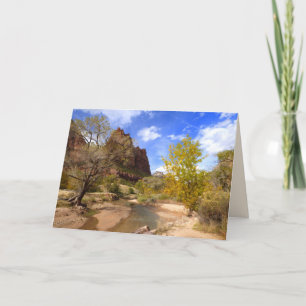 "Court of the Patriarchs", Zion NP, Blank Greeting Card