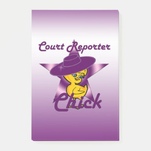Court Reporter #9 Post-it Notes