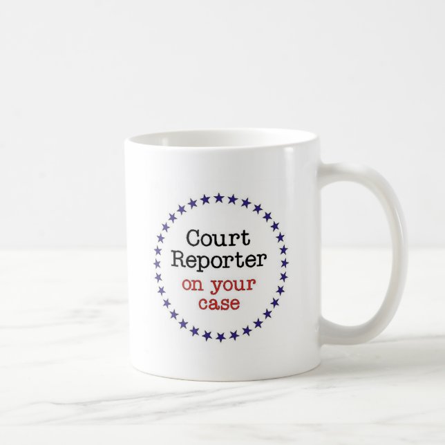 Court Reporter On Case Coffee Mug (Right)