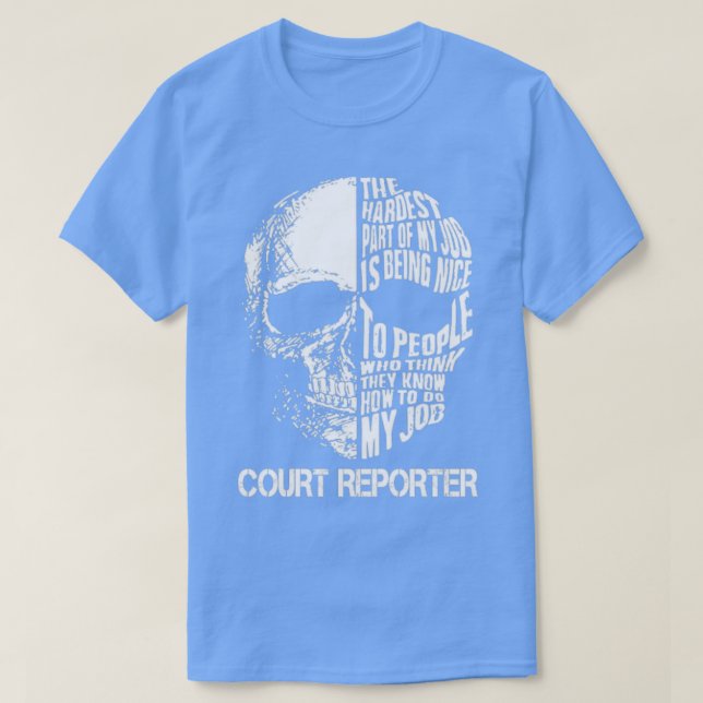 Court Reporter T-Shirt (Design Front)