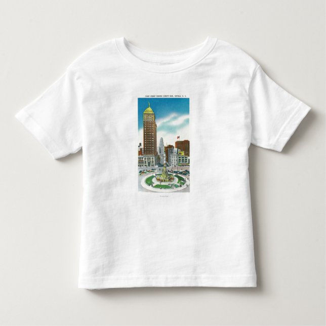 Court Street View of Liberty Bank Bldg Toddler T-Shirt (Front)
