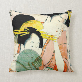 Courtesans Hinatsuru and Hinamatsu 1798 Cushion