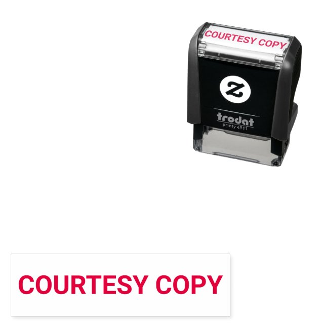 Courtesy Copy Template Self-inking Stamp (In Situ)