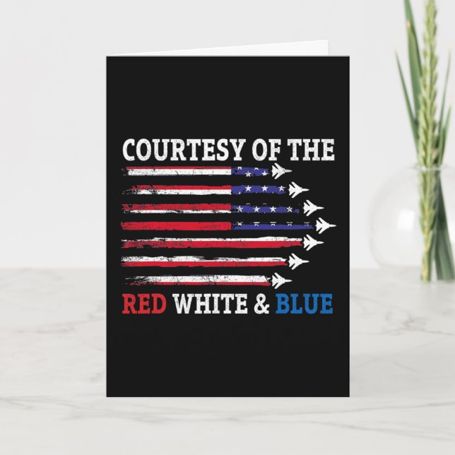 Courtesy Of The Red White And Blue  Card (Front)