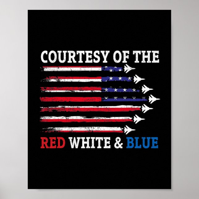 Courtesy Of The Red White And Blue  Poster (Front)