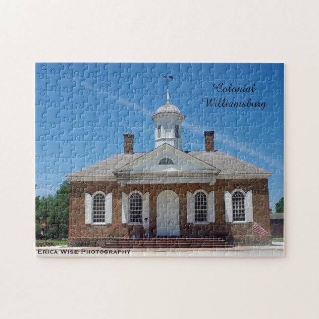 Courthouse Colonial Williamsburg Jigsaw Puzzle (Horizontal)