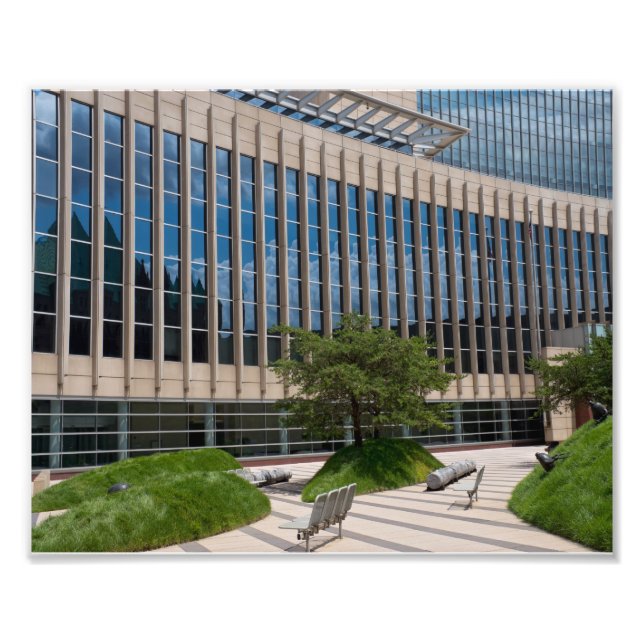 Courthouse Facade and Plaza in Minneapolis Photo Print (Front)
