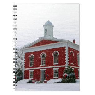 Courthouse Snow Spiral Notebook