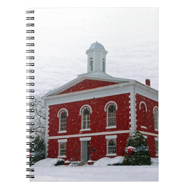 Courthouse Snow Spiral Notebook (Front)