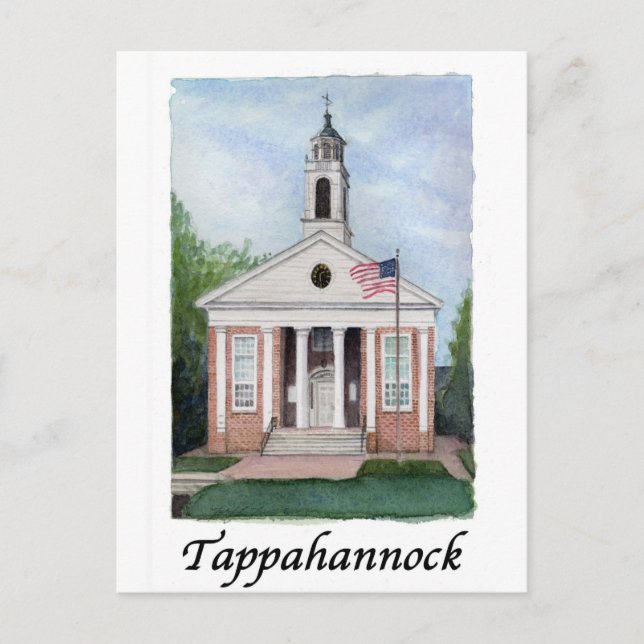 Courthouse Tappahannock Postcard (Front)