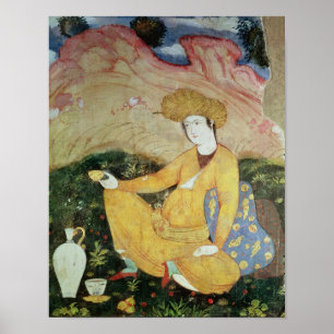 Courtier from the Court of Shah Abbas I Poster