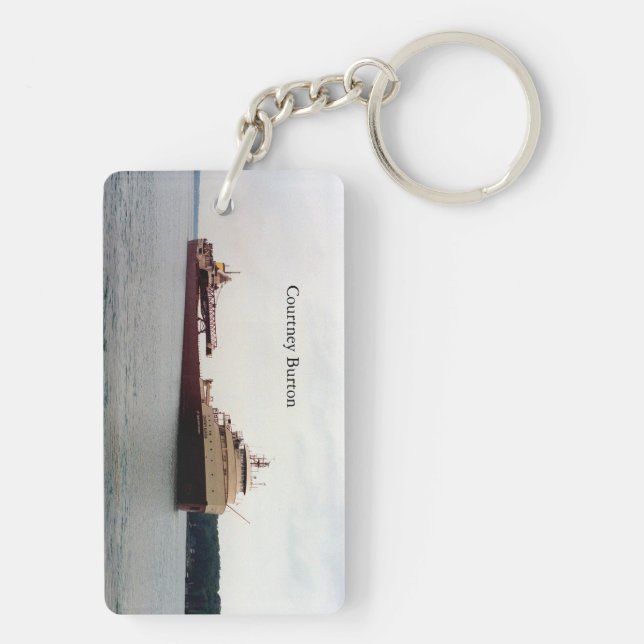 Courtney Burton Key Chain (Back)