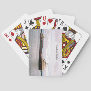Courtney Burton playing cards