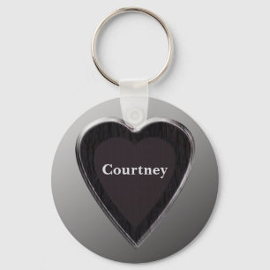 Courtney Heart Keychain by 369MyName