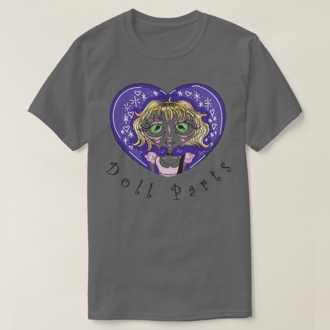 Courtney Love Hole Doll Parts Fanart coloured vers T-Shirt (Design Front)