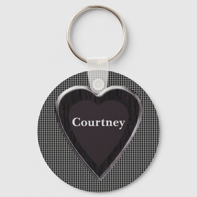 Courtney Stole My Heart Keychain (Front)