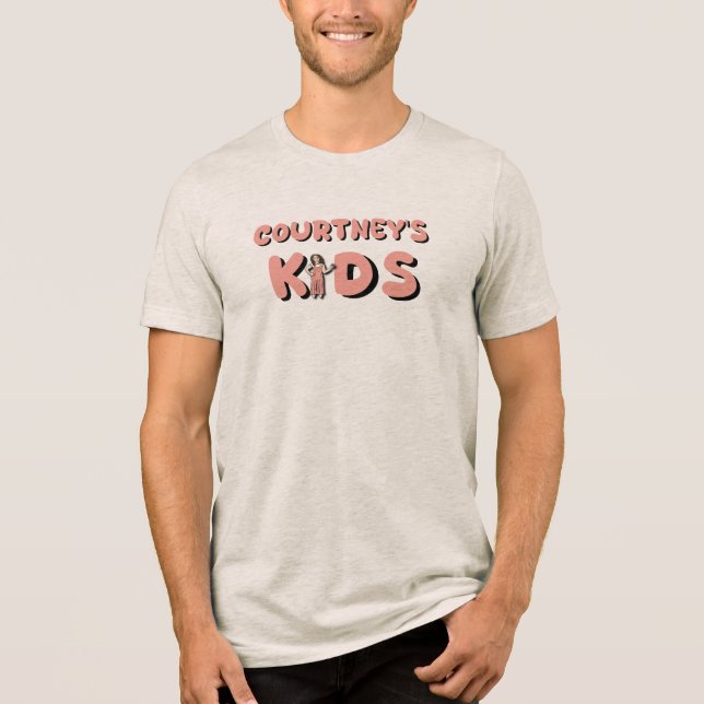Courtney's Kids mens T-shirt Tri-Blend Shirt (Front)