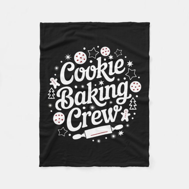 Courtney's Womens Matching Cookie Baking Crew  Fleece Blanket (Front)