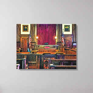 Courtroom Canvas Print