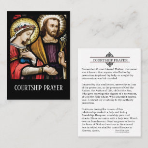 Courtship Engagement Prayer Holy Card