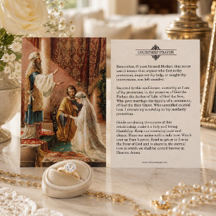 Courtship / Engagement Prayer Holy Card