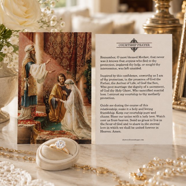 Courtship / Engagement Prayer Holy Card (Creator Uploaded)