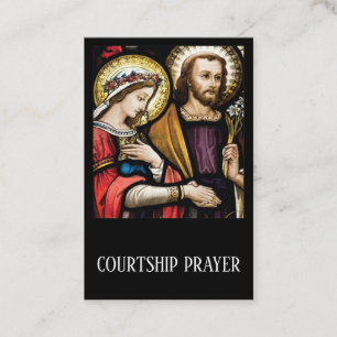 Courtship Engagement Prayer Holy Card