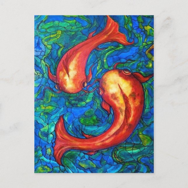 Courtship (Pisces) Postcard (Front)