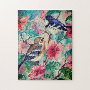 Courtship - Watercolor Painting Jigsaw Puzzle