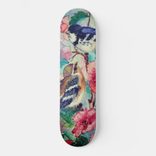 Courtship - Watercolor Painting Skateboard