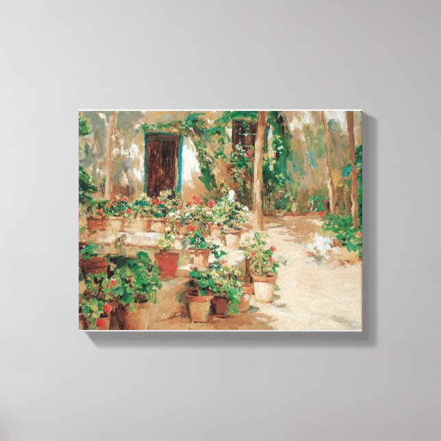 Courtyard by Eliseu Meifren Courtyard Patio Garden Canvas Print (Front)