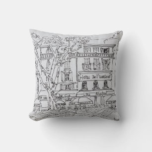 Courtyard Café   Hotel del'Horloge, Avignon Cushion