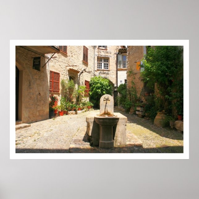 Courtyard Fountain Poster (Front)