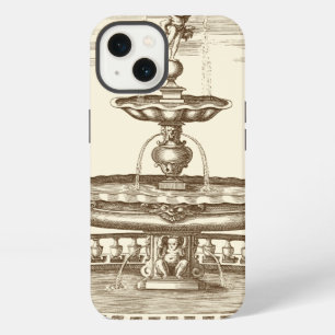 Courtyard Fountain with Ornamental Cherub iPhone 13 Case