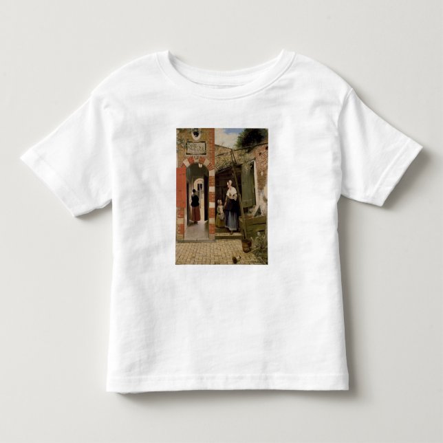 Courtyard of a house in Delft, 1658 Toddler T-Shirt (Front)