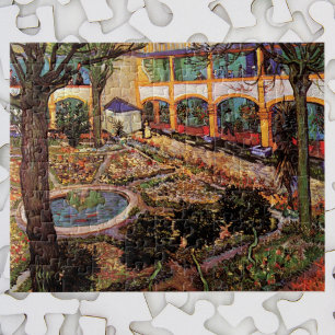Courtyard of Hospital at Arles by Vincent van Gogh Jigsaw Puzzle