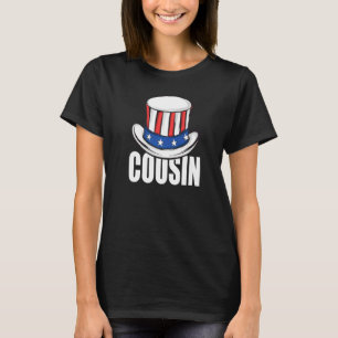 Cousin 4th Of July Uncle Sam's Hat Family Matching T-Shirt