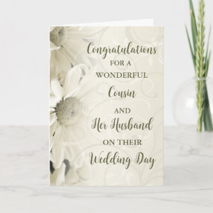 Cousin and Her Husband Congratulations Card