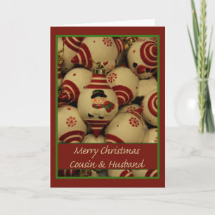 Cousin and Husband Merry Christmas card